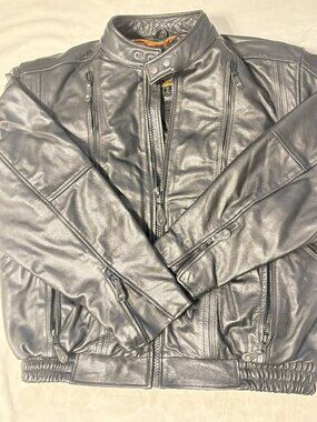 Mens Leather Motorcycle Jacket